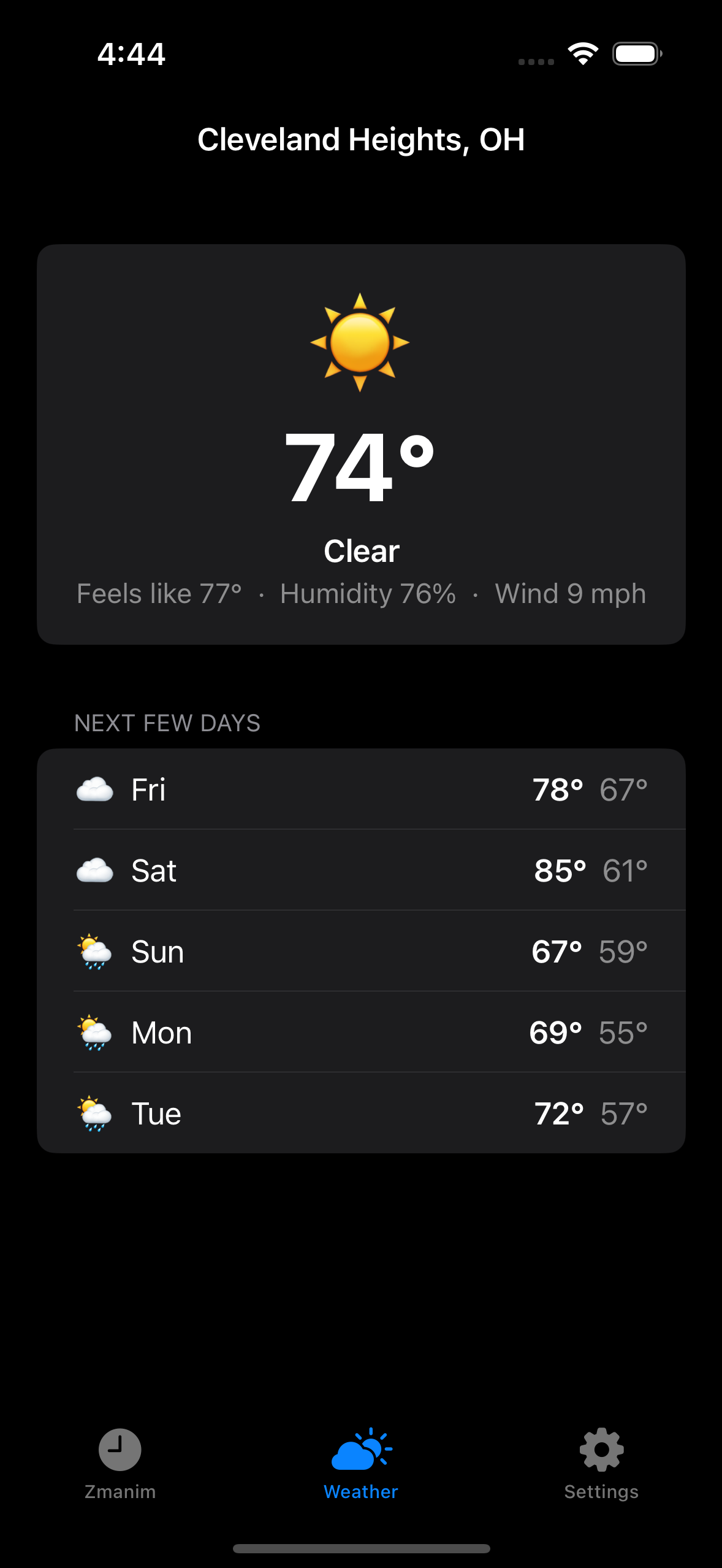 Weather · No-Shul location · dark