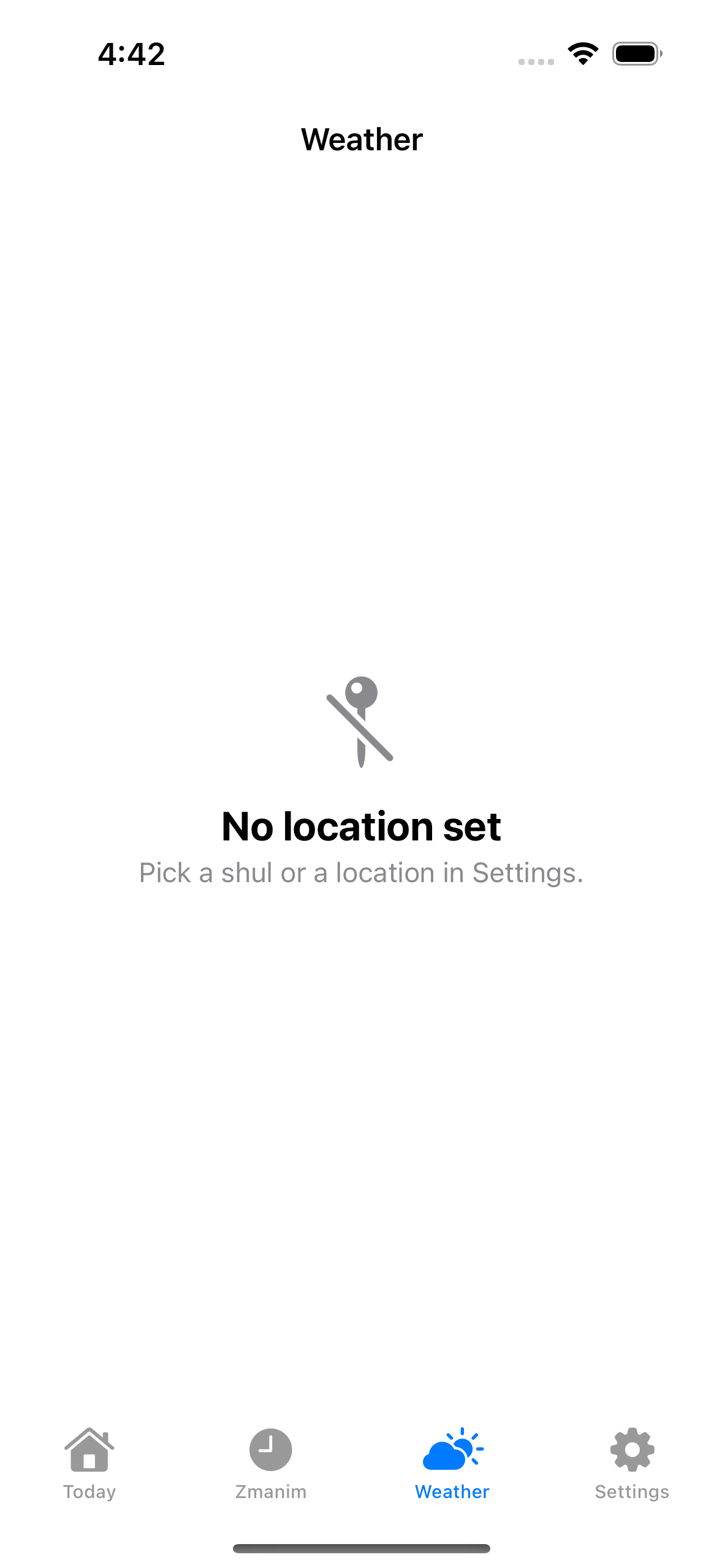 Weather · No shul · light