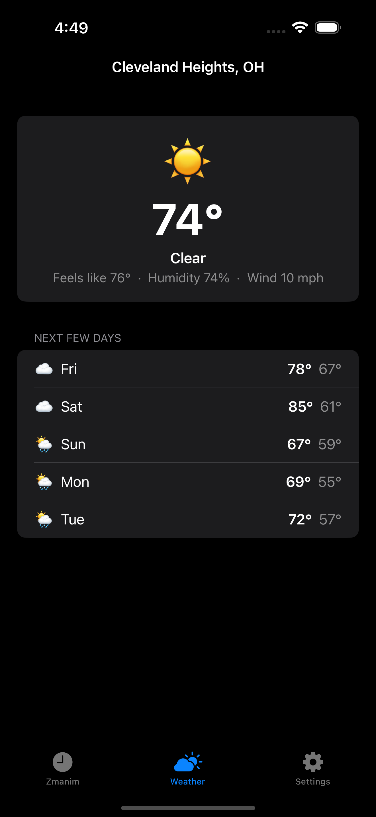 Weather · No-Shul location · dark